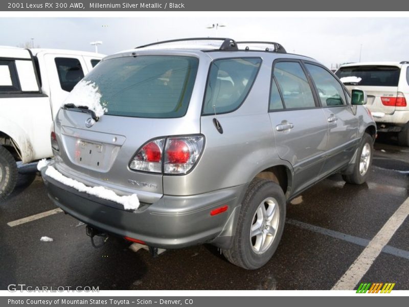 Millennium Silver Metallic / Black 2001 Lexus RX 300 AWD