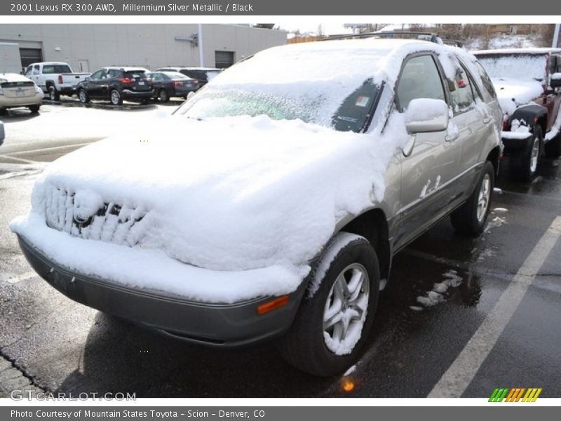 Millennium Silver Metallic / Black 2001 Lexus RX 300 AWD