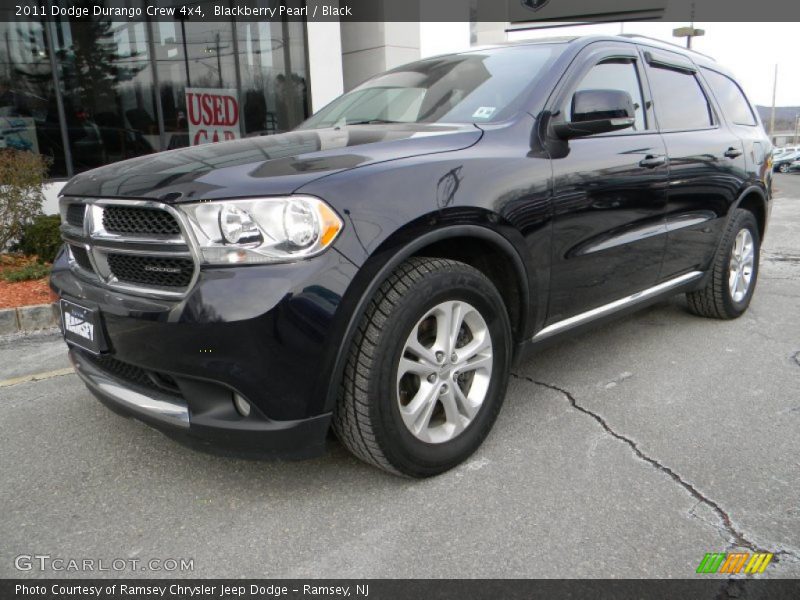 Blackberry Pearl / Black 2011 Dodge Durango Crew 4x4