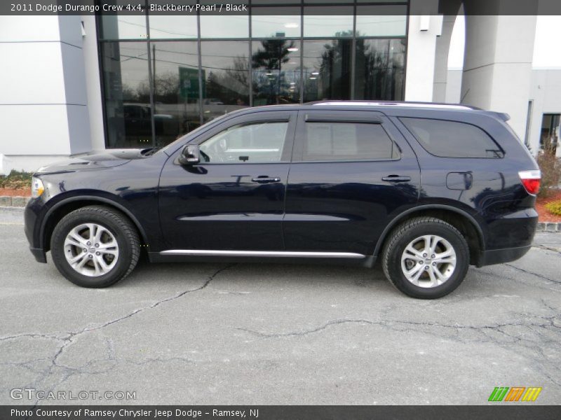 Blackberry Pearl / Black 2011 Dodge Durango Crew 4x4