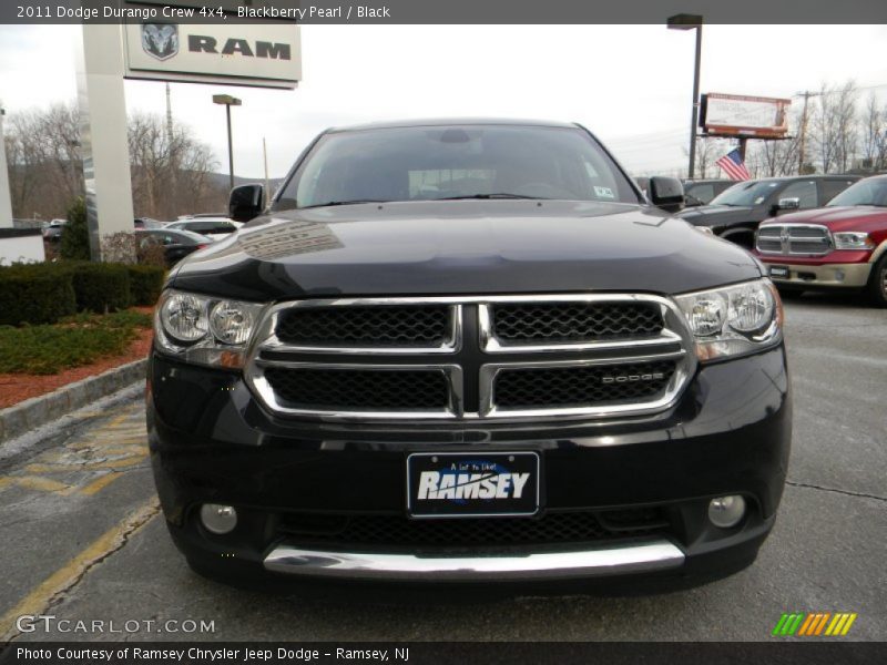 Blackberry Pearl / Black 2011 Dodge Durango Crew 4x4