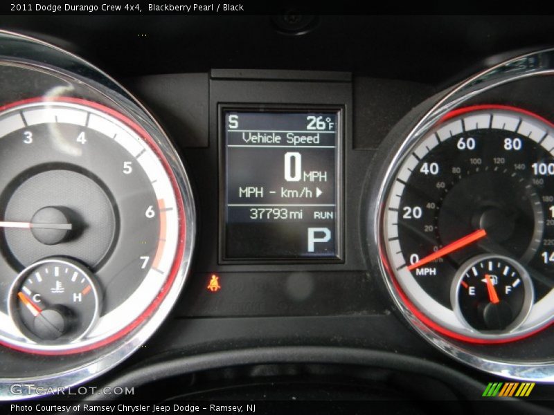 Blackberry Pearl / Black 2011 Dodge Durango Crew 4x4