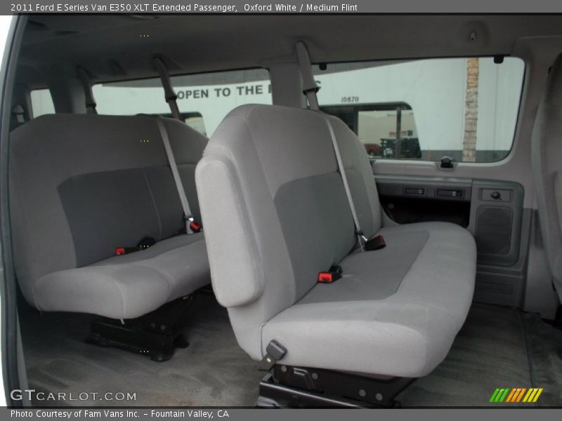 Oxford White / Medium Flint 2011 Ford E Series Van E350 XLT Extended Passenger