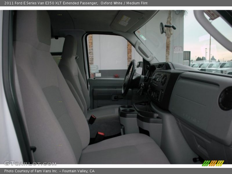 Oxford White / Medium Flint 2011 Ford E Series Van E350 XLT Extended Passenger