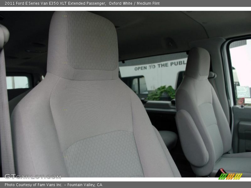 Oxford White / Medium Flint 2011 Ford E Series Van E350 XLT Extended Passenger