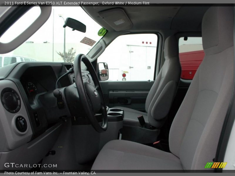 Oxford White / Medium Flint 2011 Ford E Series Van E350 XLT Extended Passenger