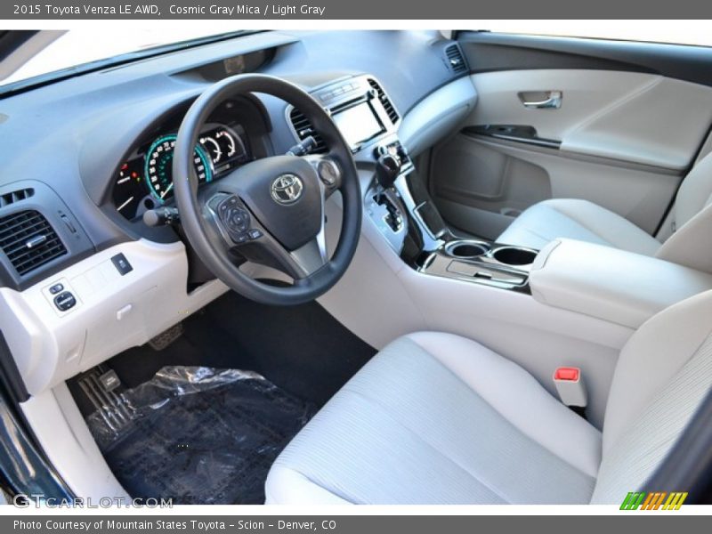 Cosmic Gray Mica / Light Gray 2015 Toyota Venza LE AWD
