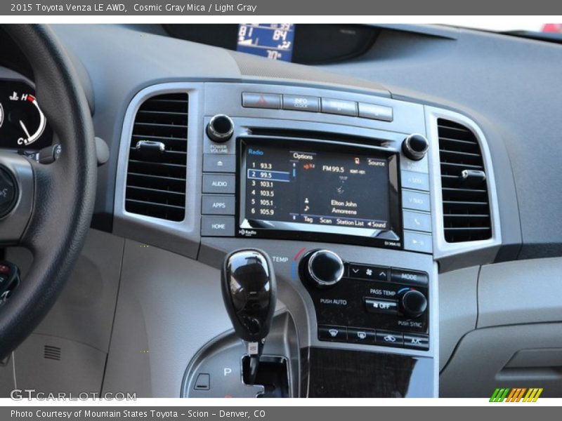 Cosmic Gray Mica / Light Gray 2015 Toyota Venza LE AWD