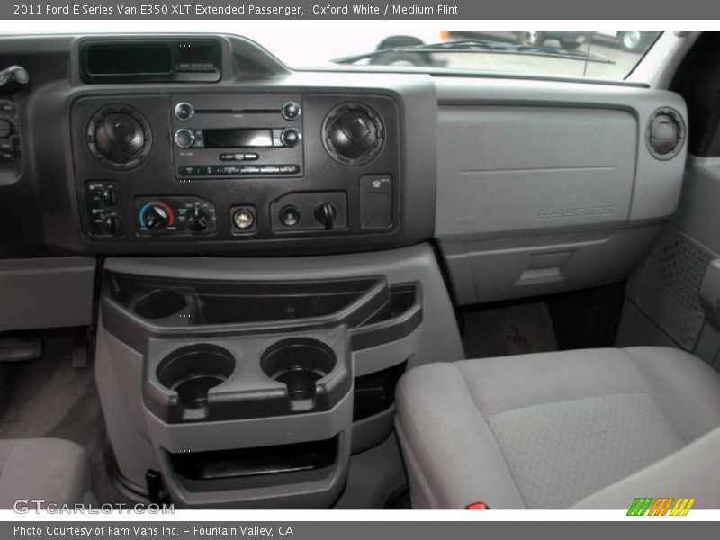 Oxford White / Medium Flint 2011 Ford E Series Van E350 XLT Extended Passenger