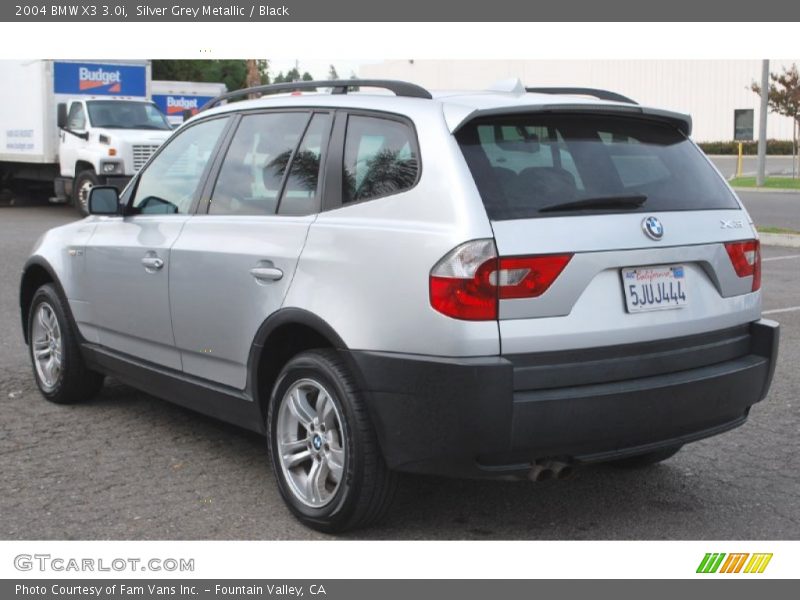 Silver Grey Metallic / Black 2004 BMW X3 3.0i