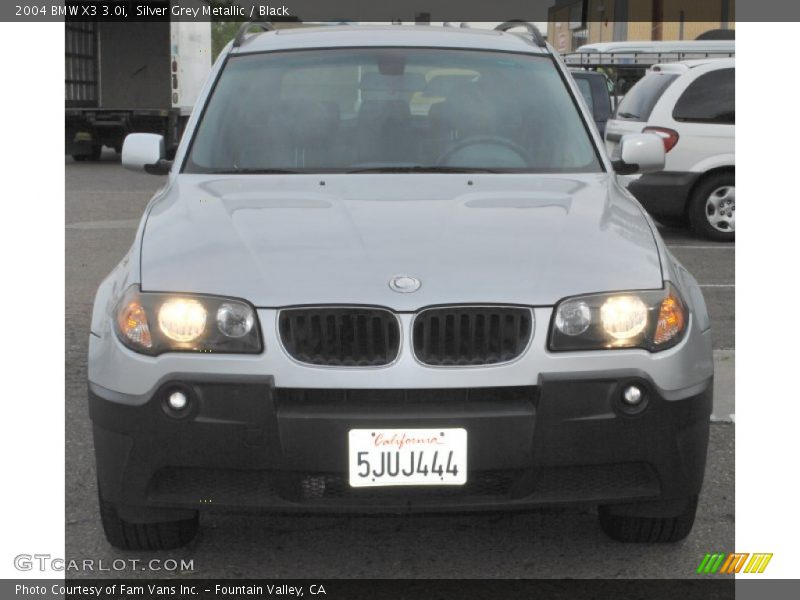 Silver Grey Metallic / Black 2004 BMW X3 3.0i