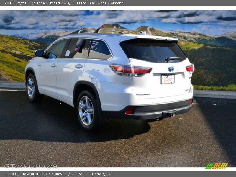 Blizzard Pearl White / Almond 2015 Toyota Highlander Limited AWD