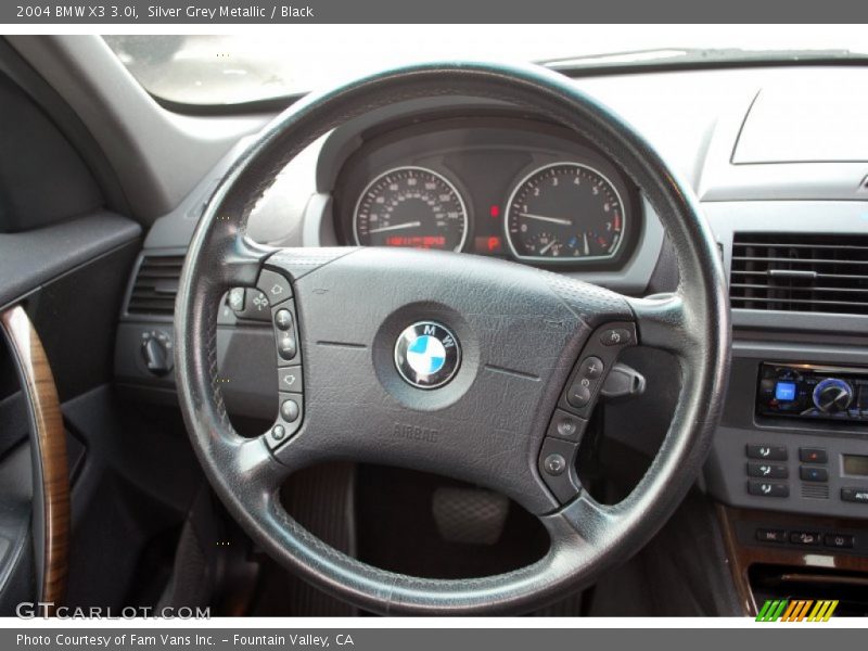 Silver Grey Metallic / Black 2004 BMW X3 3.0i