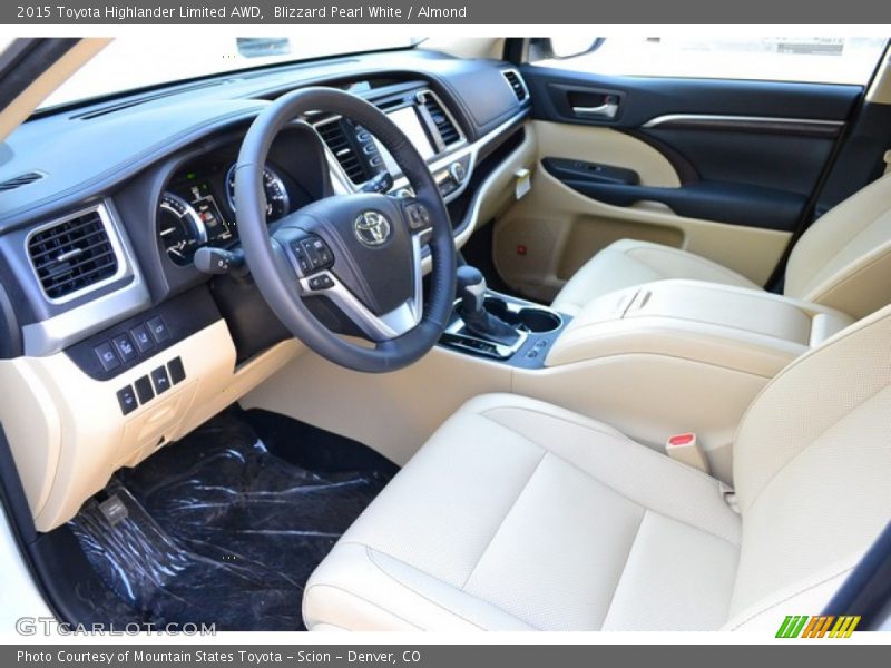 Almond Interior - 2015 Highlander Limited AWD 