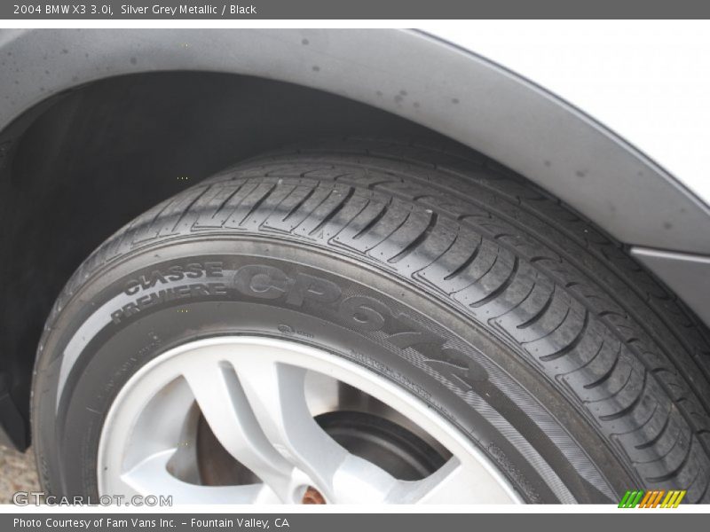 Silver Grey Metallic / Black 2004 BMW X3 3.0i