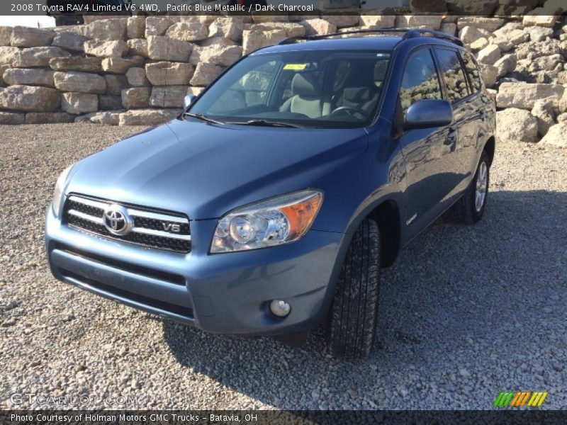 Pacific Blue Metallic / Dark Charcoal 2008 Toyota RAV4 Limited V6 4WD