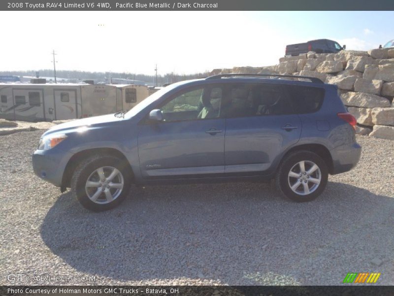 Pacific Blue Metallic / Dark Charcoal 2008 Toyota RAV4 Limited V6 4WD