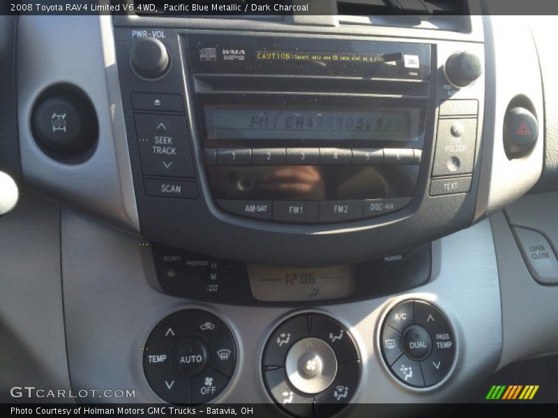 Pacific Blue Metallic / Dark Charcoal 2008 Toyota RAV4 Limited V6 4WD