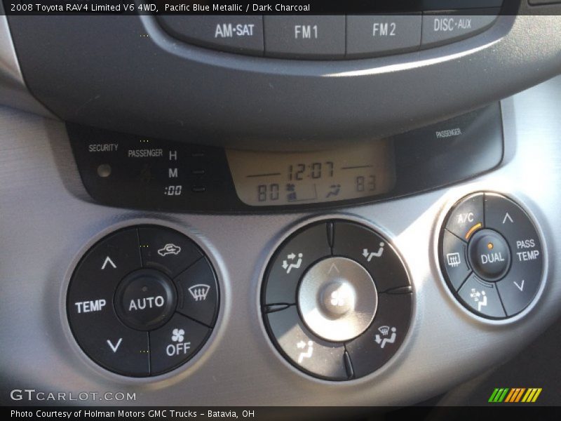 Pacific Blue Metallic / Dark Charcoal 2008 Toyota RAV4 Limited V6 4WD
