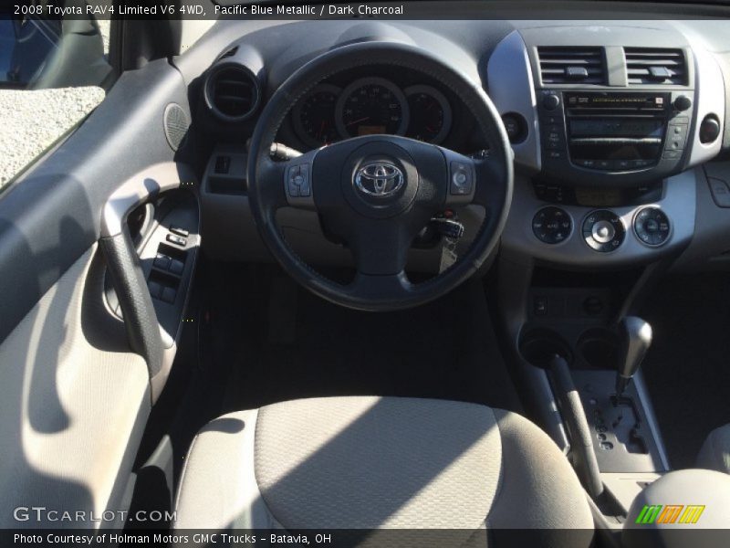 Pacific Blue Metallic / Dark Charcoal 2008 Toyota RAV4 Limited V6 4WD