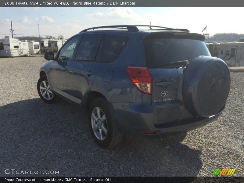 Pacific Blue Metallic / Dark Charcoal 2008 Toyota RAV4 Limited V6 4WD