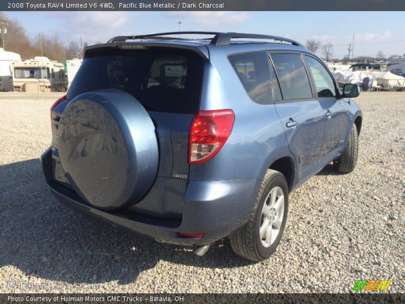 Pacific Blue Metallic / Dark Charcoal 2008 Toyota RAV4 Limited V6 4WD