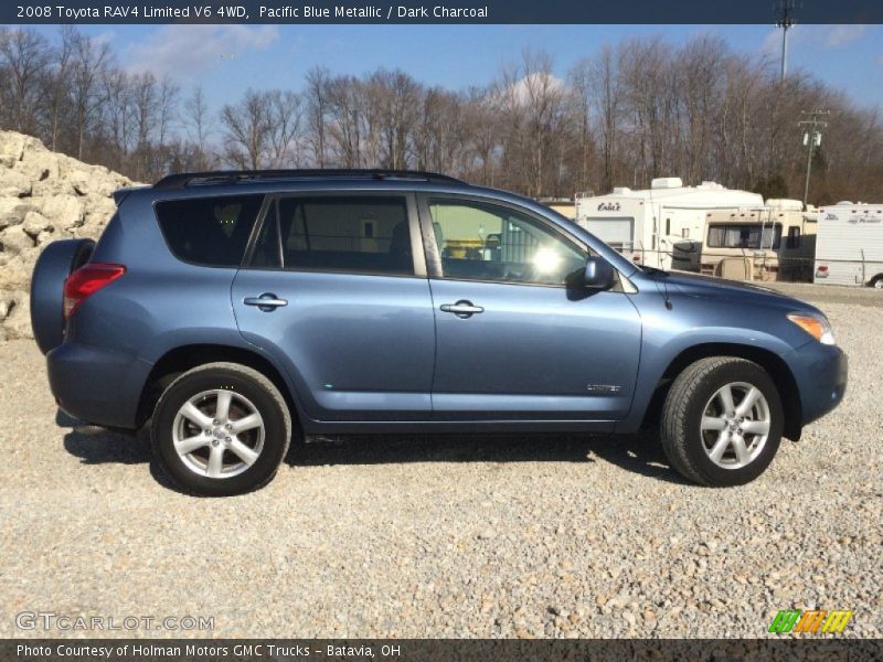 Pacific Blue Metallic / Dark Charcoal 2008 Toyota RAV4 Limited V6 4WD