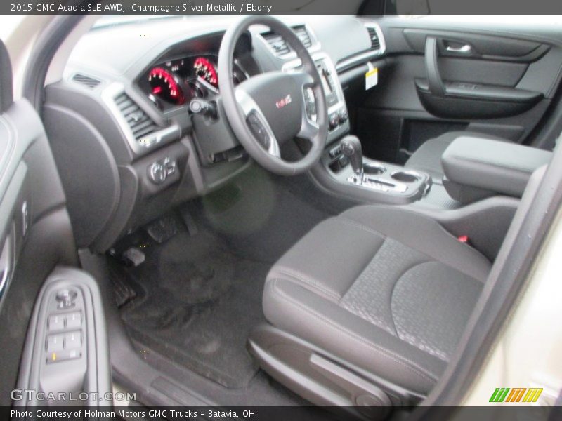 Champagne Silver Metallic / Ebony 2015 GMC Acadia SLE AWD