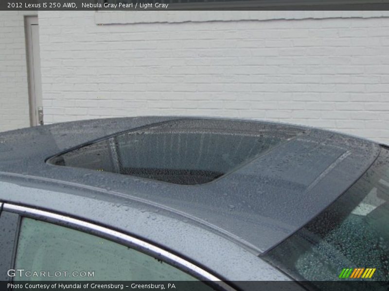 Nebula Gray Pearl / Light Gray 2012 Lexus IS 250 AWD