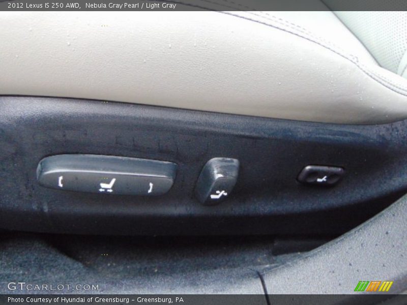 Nebula Gray Pearl / Light Gray 2012 Lexus IS 250 AWD