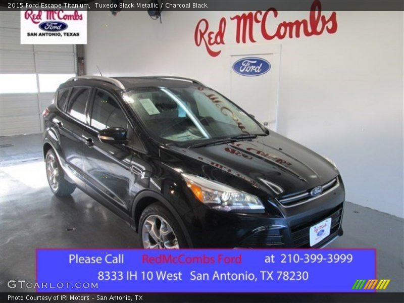 Tuxedo Black Metallic / Charcoal Black 2015 Ford Escape Titanium