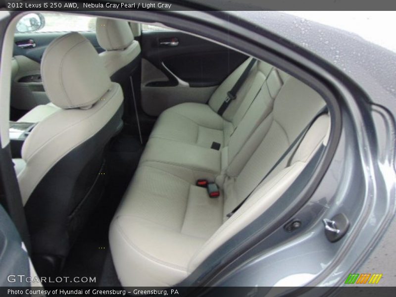 Nebula Gray Pearl / Light Gray 2012 Lexus IS 250 AWD
