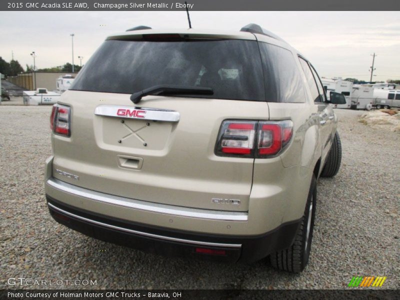 Champagne Silver Metallic / Ebony 2015 GMC Acadia SLE AWD