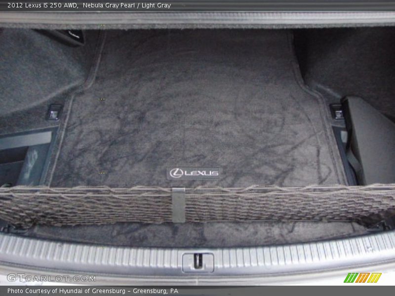 Nebula Gray Pearl / Light Gray 2012 Lexus IS 250 AWD
