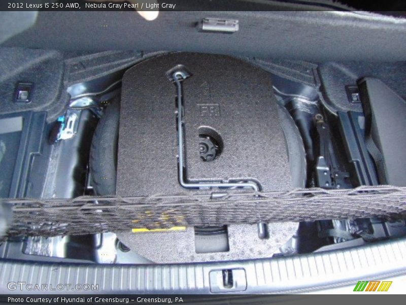 Nebula Gray Pearl / Light Gray 2012 Lexus IS 250 AWD