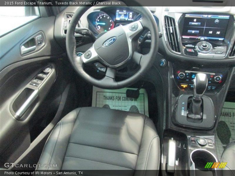 Tuxedo Black Metallic / Charcoal Black 2015 Ford Escape Titanium