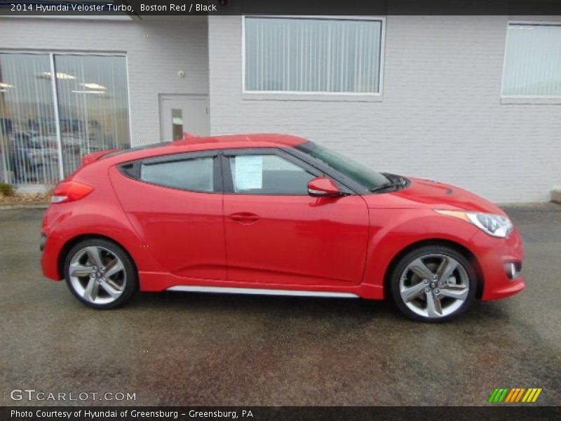Boston Red / Black 2014 Hyundai Veloster Turbo
