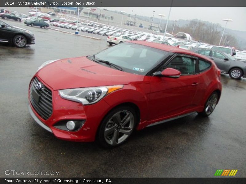 Boston Red / Black 2014 Hyundai Veloster Turbo