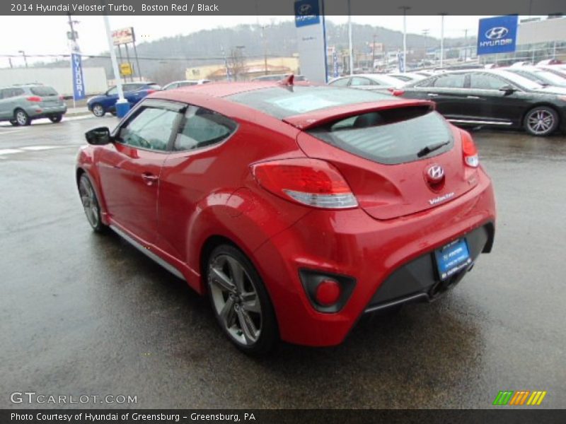 Boston Red / Black 2014 Hyundai Veloster Turbo
