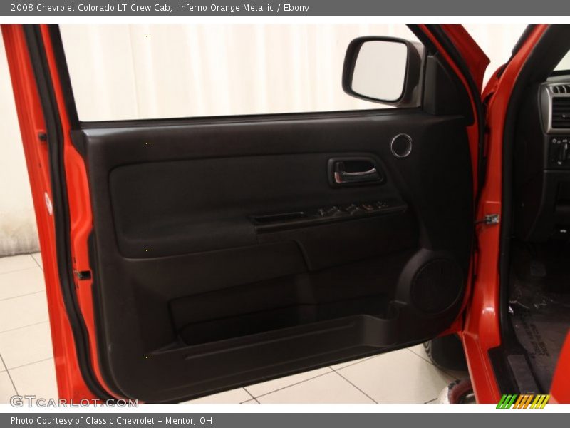 Inferno Orange Metallic / Ebony 2008 Chevrolet Colorado LT Crew Cab