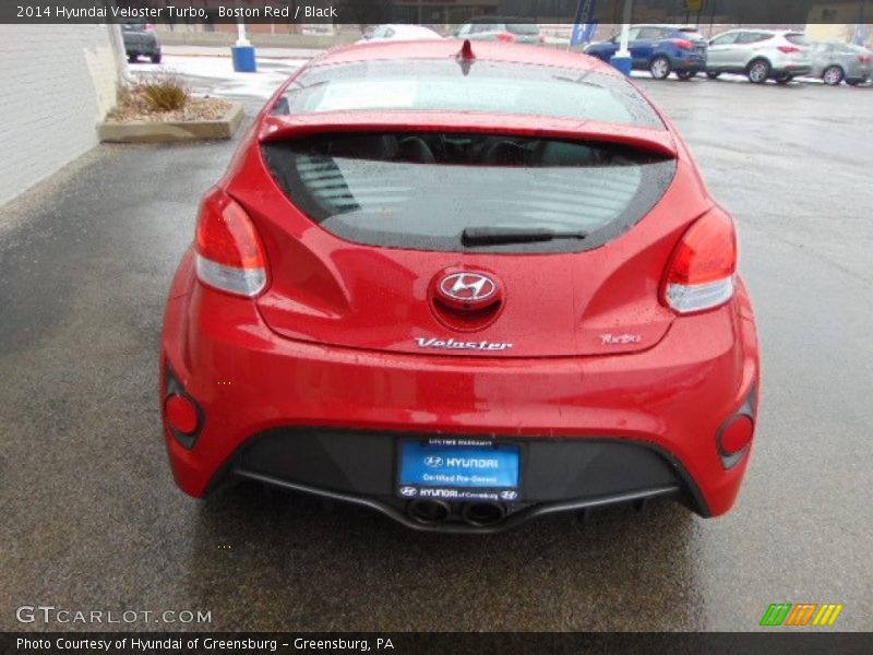 Boston Red / Black 2014 Hyundai Veloster Turbo