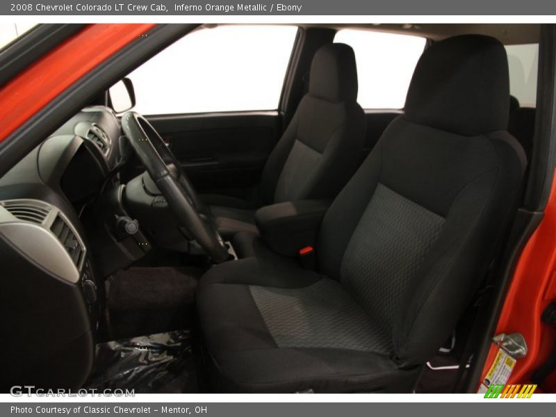 Inferno Orange Metallic / Ebony 2008 Chevrolet Colorado LT Crew Cab