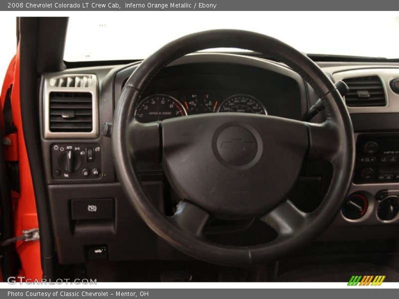 Inferno Orange Metallic / Ebony 2008 Chevrolet Colorado LT Crew Cab