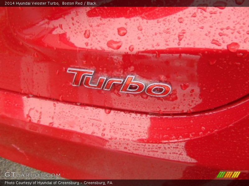 Boston Red / Black 2014 Hyundai Veloster Turbo
