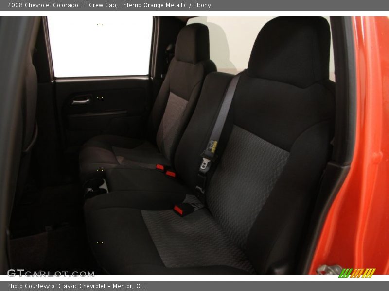 Inferno Orange Metallic / Ebony 2008 Chevrolet Colorado LT Crew Cab