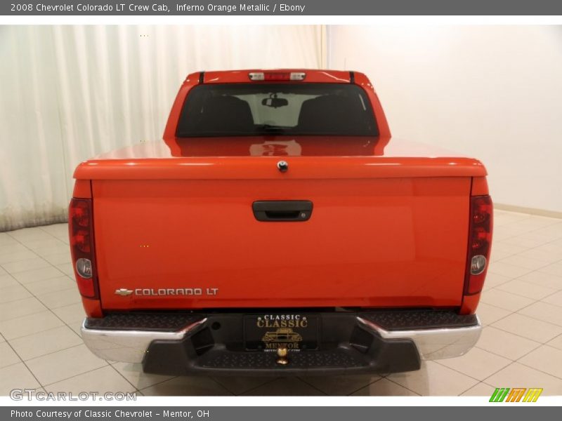 Inferno Orange Metallic / Ebony 2008 Chevrolet Colorado LT Crew Cab
