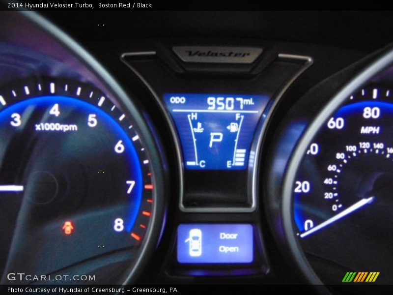 Boston Red / Black 2014 Hyundai Veloster Turbo