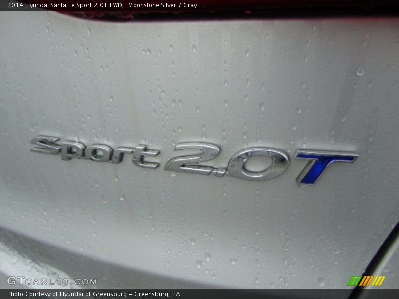 Moonstone Silver / Gray 2014 Hyundai Santa Fe Sport 2.0T FWD