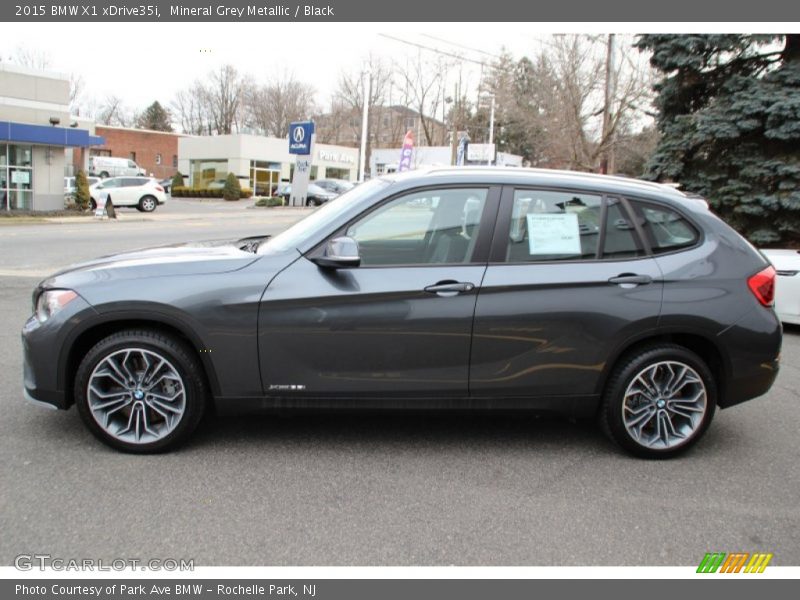 Mineral Grey Metallic / Black 2015 BMW X1 xDrive35i