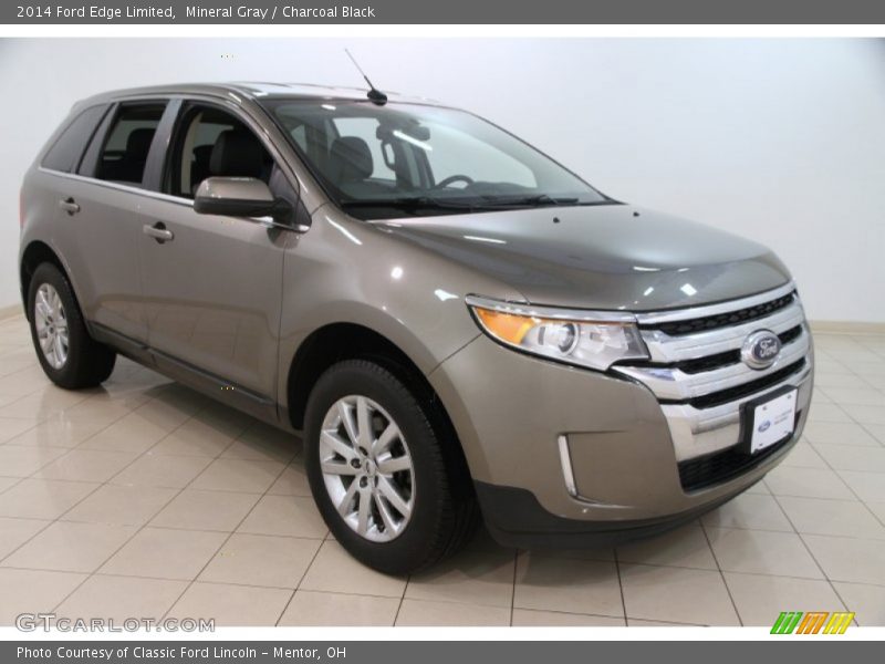Mineral Gray / Charcoal Black 2014 Ford Edge Limited